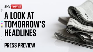 Sky News Press Preview | Thursday 27 November 2025