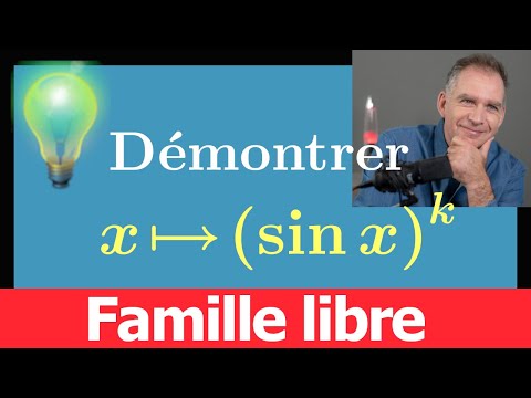 famille libre ♦ fonction sinus ♦ (sin x)^k ♦ Un classique ♦ MPSI PCSI prépa