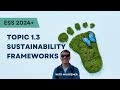 Sustainability Concepts and Frameworks