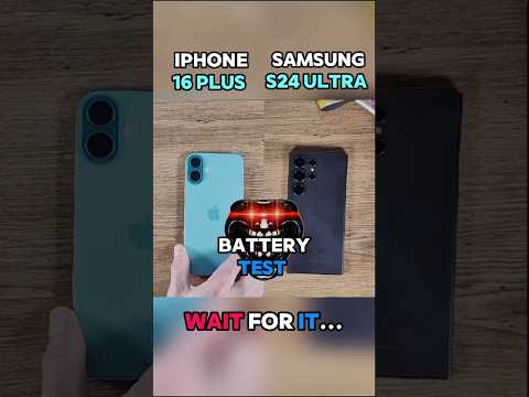 🔋Samsung S24 Ultra vs 🔋iPhone 16 Plus Ultimate Battery Drain Test!!