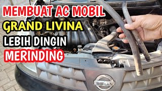 Servis AC mobil grand Livina kurang dingin.Tanda tanda freon AC mobil bocor.Filter AC Livina.
