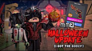 I GOT THE GODLY! 🎃 HALLOWEEN MM2 UPDATE (w @livvysurf)