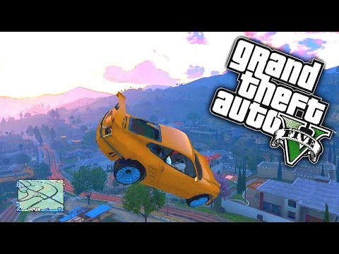 GTA 5 Funny Moments #46 'GATE LAUNCH GLITCH!' with KSI, Zerkaa, MM7Games, Behzinga & TBJZL! (GTA V)