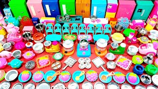 5 Minutes Satisfying with Unboxing Hello Kitty Sanrio Kitchen Set|Barbie Doll ASMR Toy Tiny Set Game