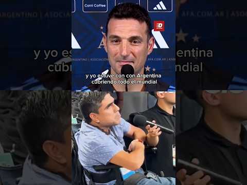 La HUMILDAD de LIONEL SCALONI con un PERIODISTA URUGUAYO en CONFERENCIA de PRENSA #shorts #scaloni