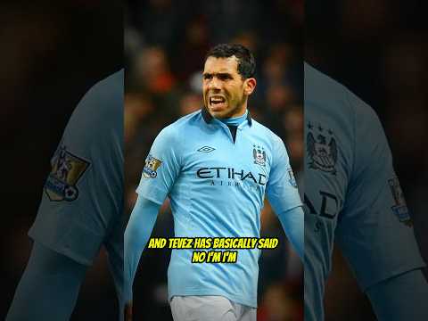 Carlos Tevez Man City bust up 🤯 #football #mancity #carlostevez