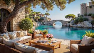 Luxury Seaside Villa Jazz 🌊 Tranquil Coastal Garden Lounge Ambience