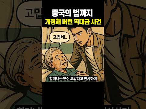 중국의 법까지 개정해 버린 역대급 사건