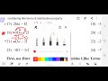 Combining Like Terms and Distributive Property Challenge