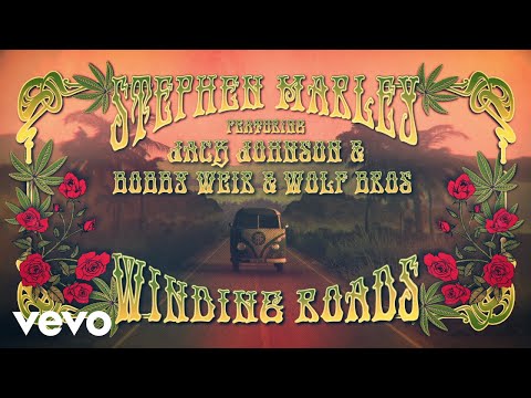 Stephen Marley - Winding Roads (Lyric Video) ft. Jack Johnson, Bobby Weir &amp; Wolf Bros