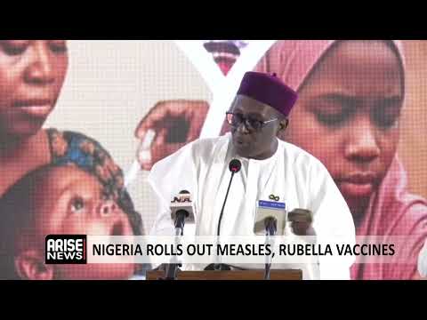 YouTube video thumbnail: Nigeria Rolls Out Measles, Rubella Vaccines