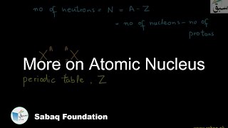 More on Atomic Nucleus