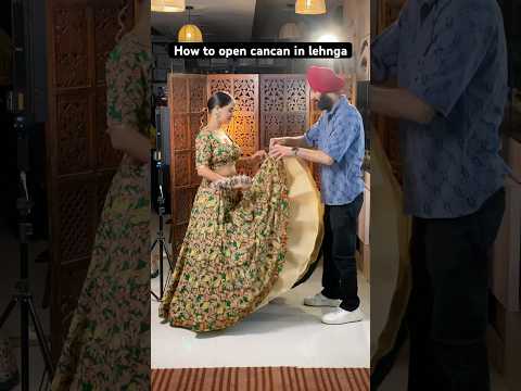 How to open cancan in Lehenga | lor lor video | #shorts #trending #viral