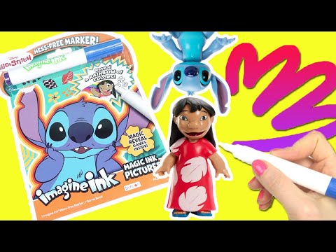 Lilo and Stitch Movie Imagine Ink Activity Coloring Book with Magic Marker and Dolls