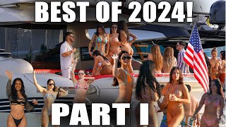 Best of DroneViewHD 2024! | Part I | Miami River | Sandbar Party | Party Boats