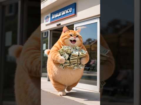 Orange cat murders wife to defraud insurance.#funnyvideo #funny #catlovers #catstory