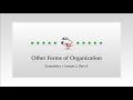 Business Organizations and Structures