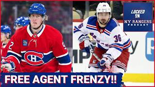 LIVE Free Agent Frenzy!! Rangers reunion with Zuccarello? Trade Trocheck? Target Laine or Tolvanen?