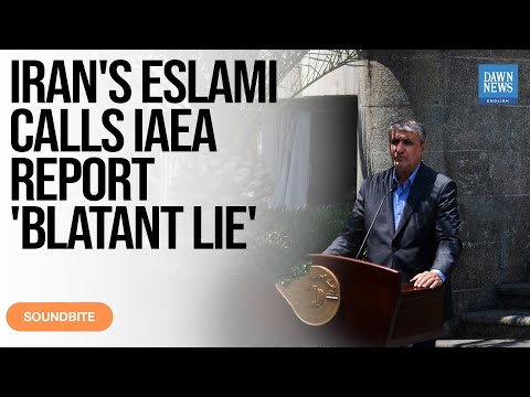 YouTube video thumbnail: Iran's Eslami Calls Iaea Report on Nuclear Non-Compliance a 'Blatant Lie'