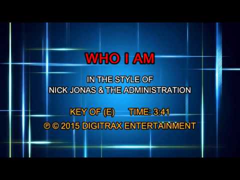 Nick Jonas & The Administration – Who I Am (Backing Track)