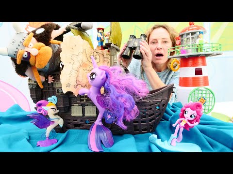 Spielspaß mit Nicole - Die Piraten greifen die Zauberinsel der kleinen Ponys an - My little Pony