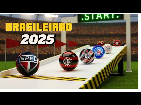 Campeonato Brasileiro 2025 🏁 Corrida de Bolinhas de Gude entre Clubes!