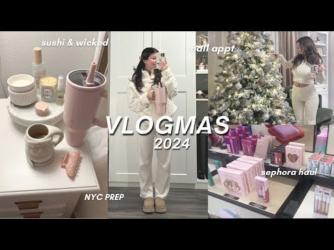 VLOGMAS ❄️ week 2 | wicked, appts, nyc prep, office days + more!