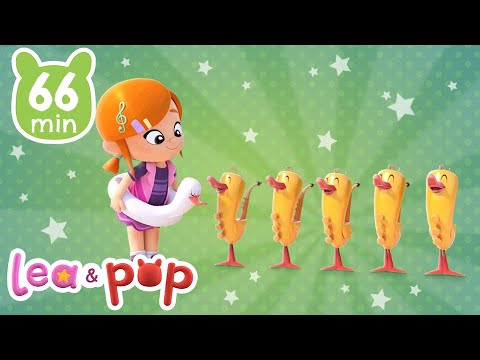 Cinco patinhos 🦆 e mais músicas infantis em português de Lea e Pop