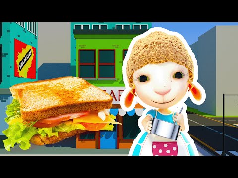Bom Dia e Bolo Delicioso! 🥑🍔🌈 O Que a Ovelha Preparou? 🥑🍔🌈 Dolly e Amigos
