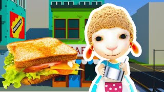 Bom Dia e Bolo Delicioso! 🥑🍔🌈 O Que a Ovelha Preparou? 🥑🍔🌈 Dolly e Amigos