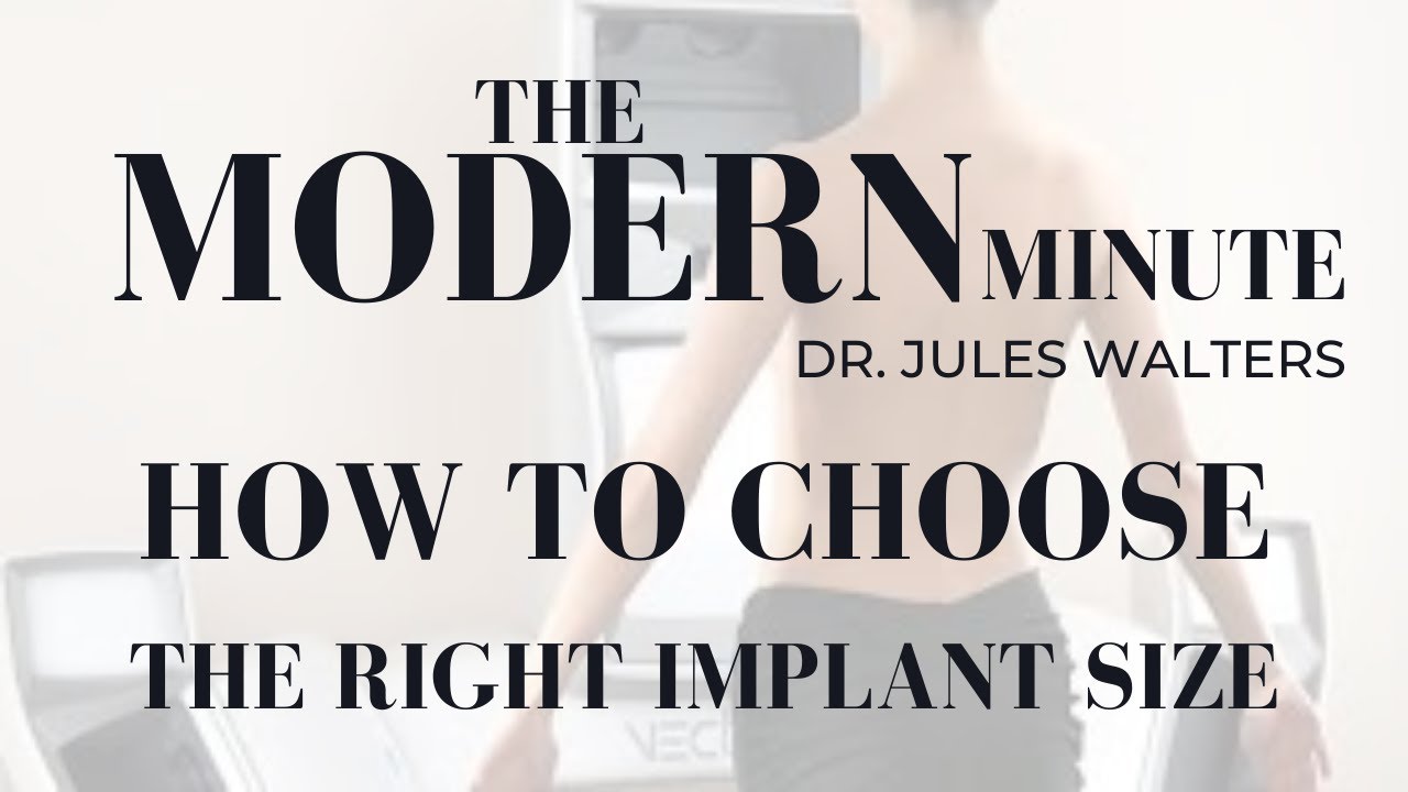 Guide to selecting the right implant size.