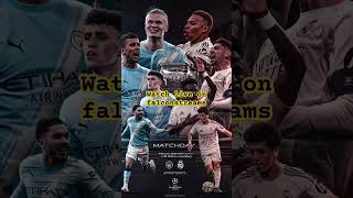 Real madrid vs Man city #ucl