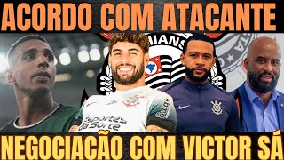 CORINTHIANS CONFIRMOU ACORDO com ATACANTE!| BUSCA por VICTOR SÁ | FABINHO FALOU de MEMPHIS