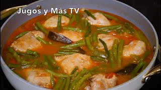 Delicioso Pollo En Salsa Con Verduras Jugoso y Sabroso