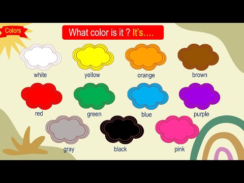 Bé học Tiếng Anh về màu sắc | Tiếng anh cho bé | Colors in English for Kids.