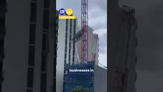 Wild winds bring crane crashing down | Today Show Australia