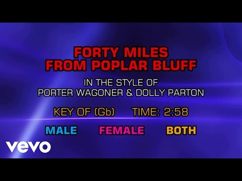 Porter Wagoner & Dolly Parton – Forty Miles From Poplar Bluff (Karaoke)