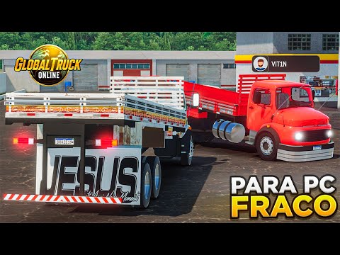 GLOBAL TRUCK ONLINE - COMO JOGAR no PC FRACO ATUALIZADO 2025!! 🔥