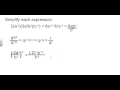 Exponent Rules and Simplification