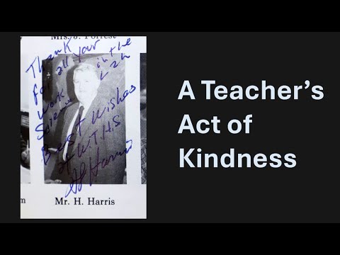 Remembering My Teacher's Act of Kindness