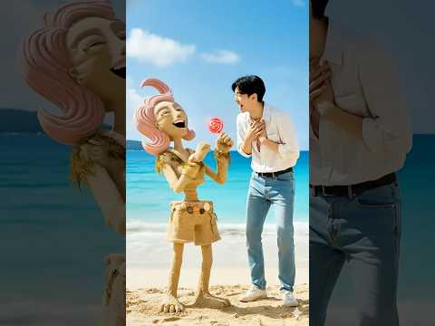 ๐ Saja Boys Got REVENGE by Huntrix Sand Sculptures! Kpop Demon Hunters on Beach Shorts #rumi #jinu