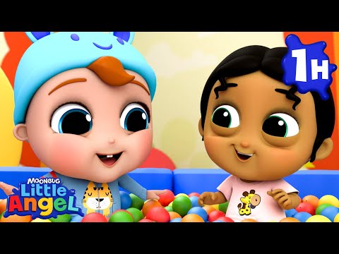 Playtime In The Gym! With Miss Hanna | Little Angel | Melody Time: Moonbug Kids Songs