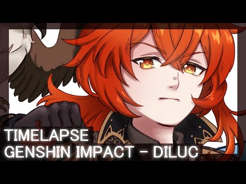 [TIMELAPSE] Genshin Impact - Diluc