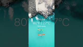 Spring weather is finally here! 🌴🌺🌅🌊 #WeatherReport #Aruba #Caribbean #Travel #TravelTip