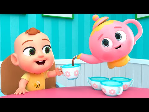 I'm a Little Teapot Song🍵 | Family Tea Time Song | Newborn Nursery Rhymes & Kids Songs