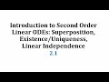 Second Order Linear Differential Equations
