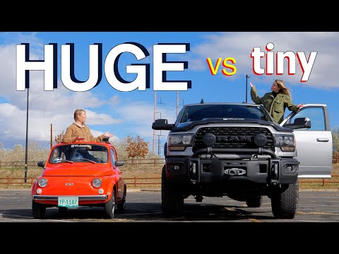 Driving the BIGGEST and SMALLEST Vehicles on the Road!