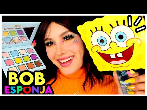 ASMR de caricaturas 🌈 Te MAQUILLO en 💛 FONDO DE BIKINI 🍍 con maquillaje de BOB ESPONJA I Ges ASMR