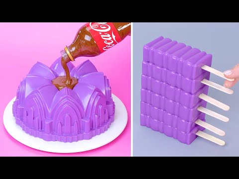 💜 Coolest PURPLE Chocolate Cake Decorating | So Yummy Dessert Ideas | Homemade Cake Decoration #3