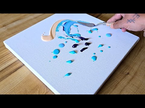 Easy Acrylic Painting Technique / Easy Abstract Painting / Step By Step